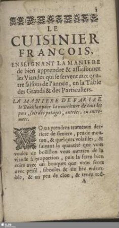 La maniere de farire