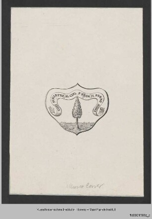 Zeichnungen von Wappen und Abzeichen : Wappen der Compagnia della Calza dei Reali in Venedig
