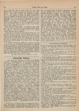 333-336 Literarische Notizen