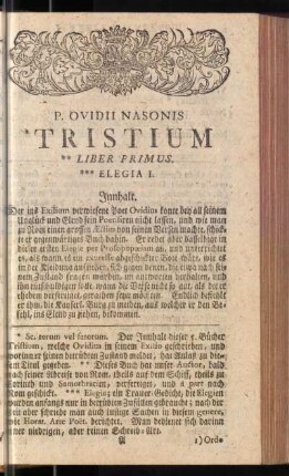 P. Ovidii Nasonis Tristium Liber Primus