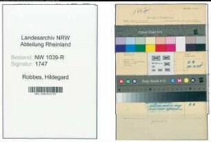 Entnazifizierung Hildegard Robbes , geb. 17.09.1919 (Lehrerin)