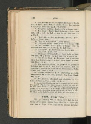 1492. Heine (Julius).