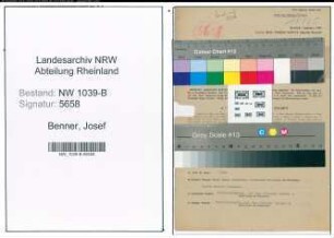 Entnazifizierung Josef Benner , geb. 24.09.1905 (Polizist)