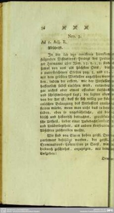 Nro. 3. [Anlage B. Eine Verfügung der geistl. Immediat-Examinations-Commißion, an die Provinzial-geistl. Examinations-Commißion in Soest]