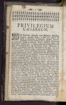 Privilegium Caesarum