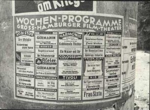 Hamburg. Das Großhamburger Kinoprogramm, das während der Zerstörungswoch laufen sollte