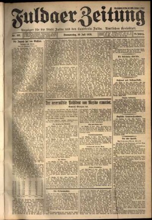 Ausgabe vom Donnerstag, den 19. Juli 1928.
