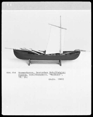 Walboot, 19. Jahrhundert.