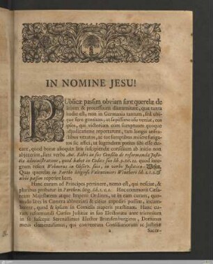 In Nomine Jesu!