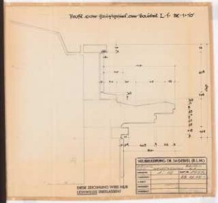 Reichsluftfahrtministerium, Berlin: Hauptgesims L1: Schnitt 1:10