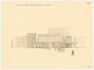 Staatstheater Kassel: Perspektivische Ansicht