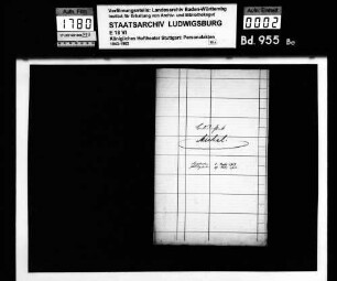 Michel, August; Beleuchter; ausgesch.: 1923