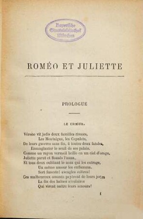 Roméo et Juliette : Opéra en cinq actes par Jules Barbier et Michel Carré. Musique de Charles Gounod. [auf dem Umschlag:] (Paroles de Michel Carré & Jules Barbier.)