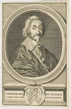 Bildnis des Armand Jean du Plessis, card. et duc de Richelieu
