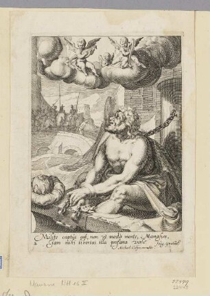 Manasseh, Blatt der Folge "Acht reumütige Sünder aus dem Alten und dem Neuen Testament"