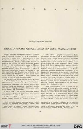 24: Jeszcze o pracach Wiktora Louisa dla Zamku Warszawskiego