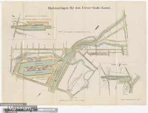Hafenanlagen für den Elster-Saale-Kanal