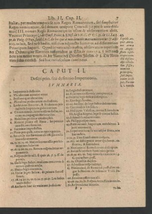 Caput II. Descriptio, seu definitio Imperatoris.