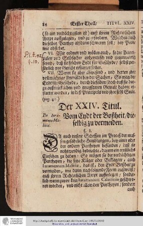 Der XXIV. Titul. Vom Endt der Boszheit dieselbig zu vermeiden