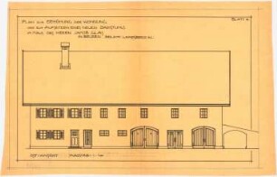 Ausbau eines Wohnhauses, Landsberg: Ostansicht 1:100