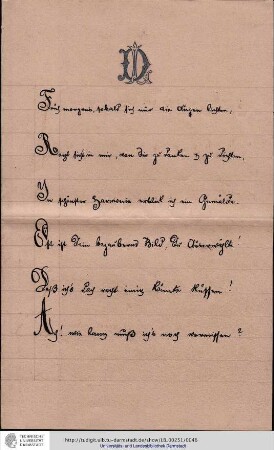 Brief vom 22.07.1885