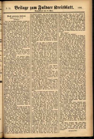 Zweite Ausgabe vom Samstag, den 09. Mai 1896.