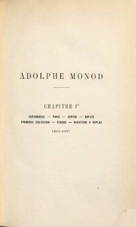 Adolphe Monod, I