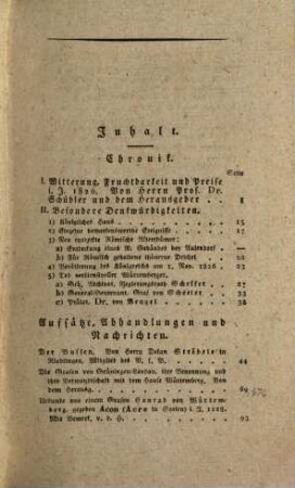 Württembergische Jahrbücher für vaterländische Geschichte, Geographie, Statistik und Topographie, 1826