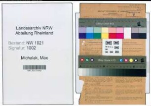 Entnazifizierung Max Michalak , geb. 01.11.1906 (Schmied)