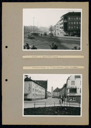 Stadttheater, Heilbronn: Ansichten Allee - Berliner Platz und Sülmerstraße