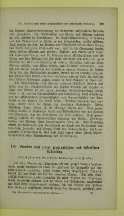 116. Franken nach seiner geographischen und historischen Bedeutung