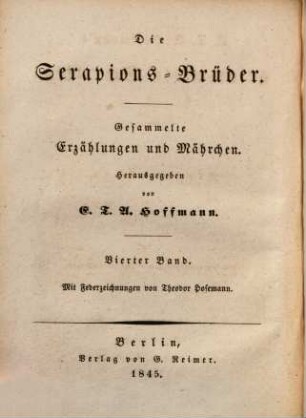 E. T. A. Hoffmann's gesammelte Schriften, 4