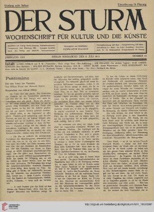 [Rezension von: William Wauer - Herwarth Walden, Pantomime. Die vier Toten der Fiametta]