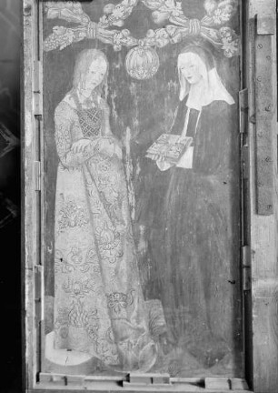 Linker Außenflügel mit der heiligen Christina und der heiligen Odilia