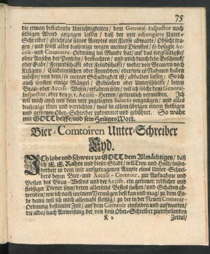 Bier-Comptoiren Unter-Schreiber Eyd.
