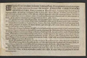Lugetis Cives omnium ordinum honoratissimi [...]