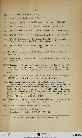 Diverse T-Z (Nr. 395-425)