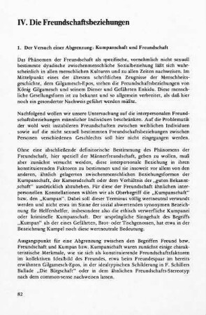 82-96, IV. Die Freundschaftsbeziehungen