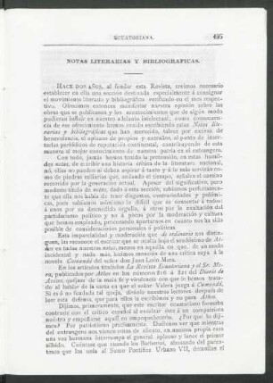 Notas literarias y bibliográficas