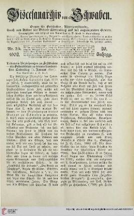 20: Lavaters Beziehungen zu Schwaben : ein Gedenkblatt zu seinem hundertsten Todestag (2. Januar 1801)