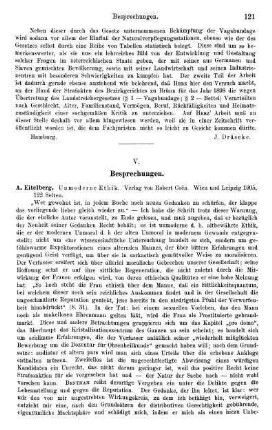 121-122, A. Eitelberg, Unmoderne Ethik, 1905