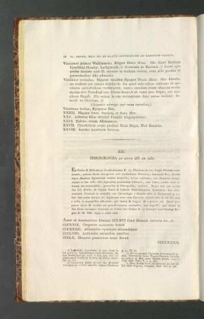 XII. Chronologia Ab Anno 266 Ad 1430.