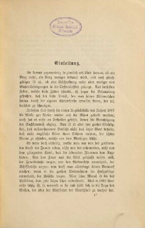 Der Montblanc : Studien im Hochgebirge, vornehmlich in der Montblanc-Gruppe
