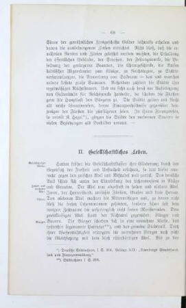 II. Gesellschaftliches Leben