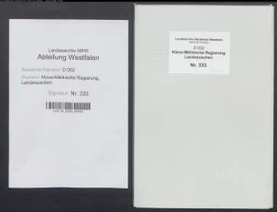 Erhebung der Eigentums-, Besitz- und Einkommensverhältnisse kurkölnischer Untertanen in den Ämtern und Gerichten der Grafschaft Mark und umgekehrt preußischer Untertanen im Kurfürstentum Köln, Bd. 2