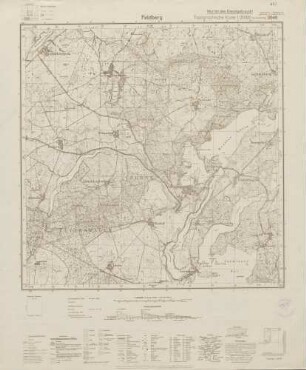 2646 Feldberg, Topographische Karte 1:25000 (4cm - Karte)