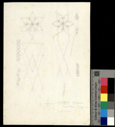 Einlegearbeiten aus Holz am Hauptportal der Kathedrale von Palermo