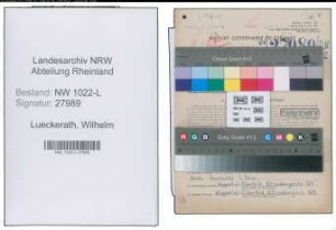 Entnazifizierung Wilhelm Lueckerath , geb. 06.03.1898 (Lagerist)