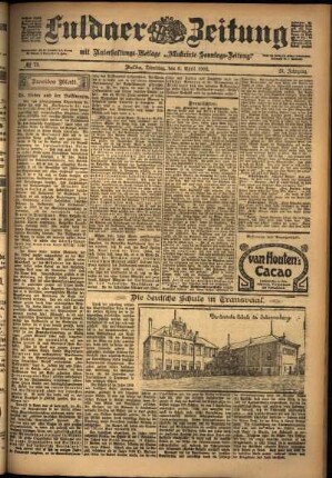Zweite Ausgabe vom Dienstag, den 08. April 1902.
