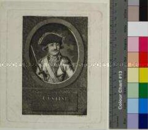 Porträt des französischen Generals Adam Philippe de Custine, auch bekannt als "général moustache"